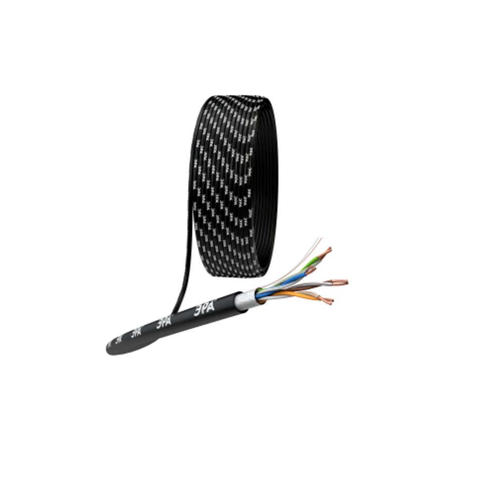 Кабель витая пара ЭРА F/UTP Cat5e 4x2x24 AWG CU PE OUTDOOR 305 м | Электротовары