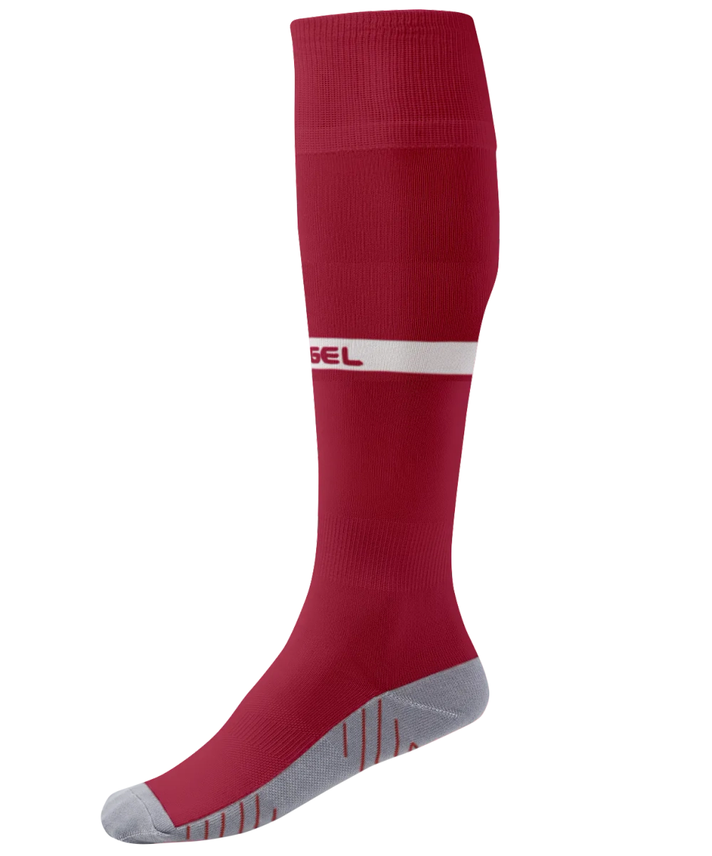 Гетры футбольные CAMP ADVANCED SOCKS, гранатовый/белый