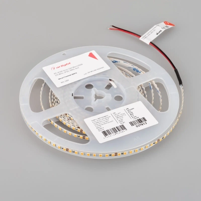 Лента RT-A160-5mm 24V Warm3000 (15 W/m, IP20, 2835, 5m) (Arlight, Открытый)