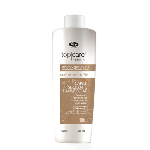 Lisap Шампунь для восстановления волос и придания блеска Top Care Repair Elixir Care Shampoo Lisap, 1000 мл