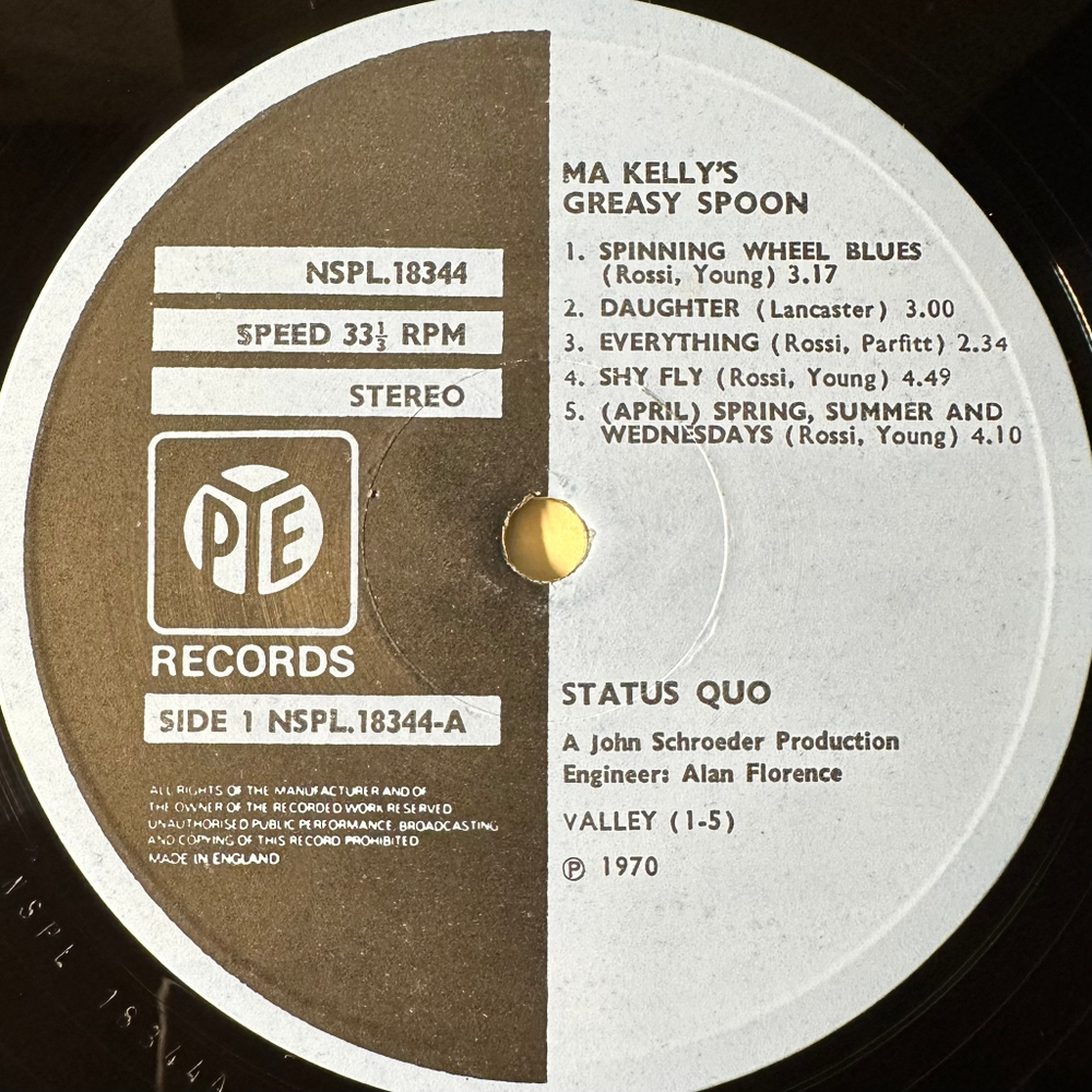 Status Quo ‎– Ma Kelly's Greasy Spoon (Англия 1971г.)