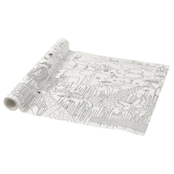 IKEA SANDLÖPARE  (ИКЕА САНДЛЁПАРЕ)  -  Рулон бумаги для раскрашивания - саванна 10 м
