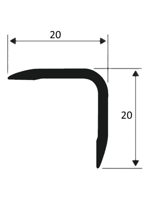 Угол "гравир." 20*20мм "DО-1" 2,7м Золото глянец анод. алюм.