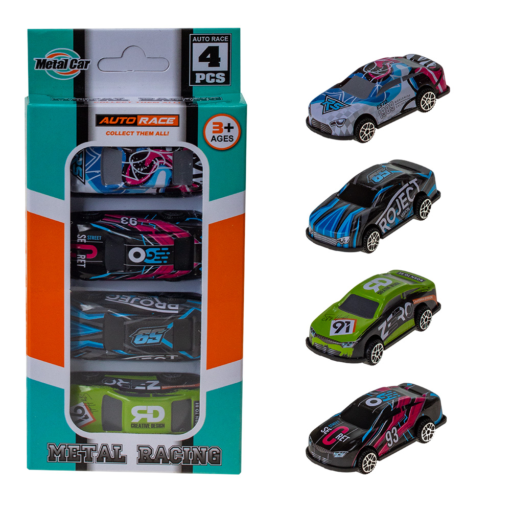 Набор машин Die-Cast 4шт