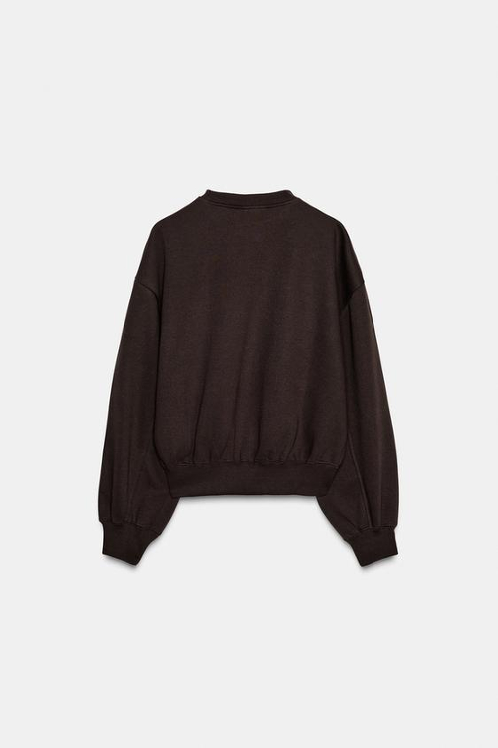 Basit pamuklu sweatshirt - ZARA