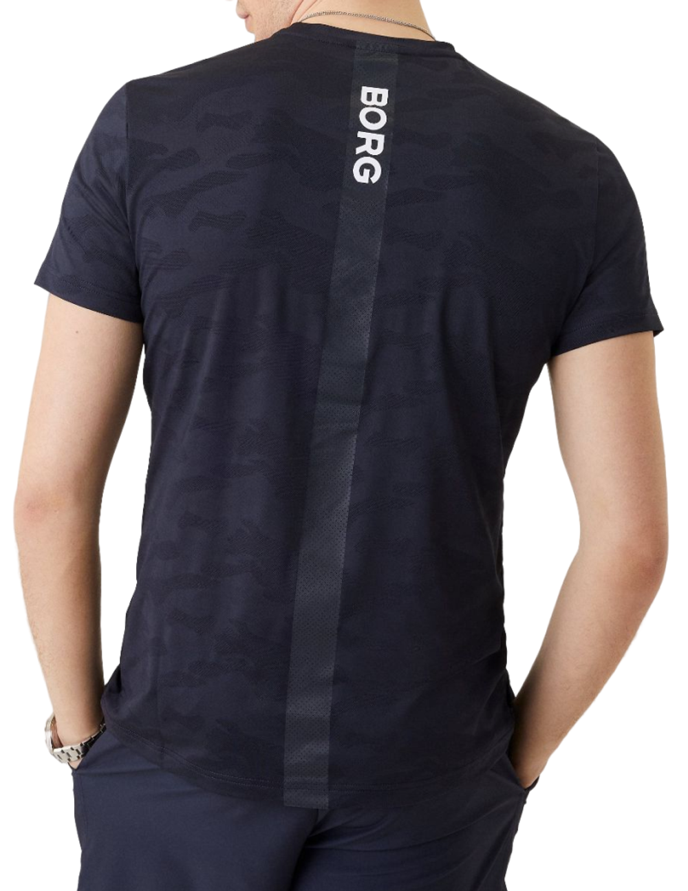 Футболка мужская теннисная Björn Borg Performance T-shirt - night sky