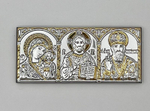Спаситель, Казанская БМ, Николай Чудотворец, триптих, 46х101