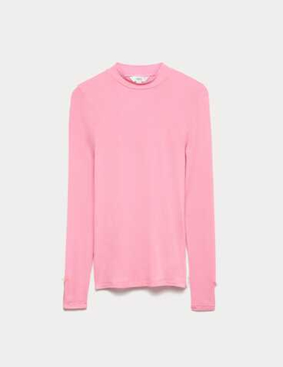 Трикотажный топ из смесовой ткани Modal - Marks & Spencer