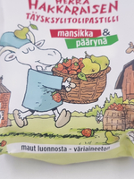 Пастилки с ксилитом Jenkki Herra Hakkarainen Клубника и груша 150 г (из Финляндии)