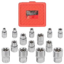 Головки Е-профиль, набор 14пр., 1/4'', 3/8'', 1/2'' Baum Auto##BaumAuto BM-4148