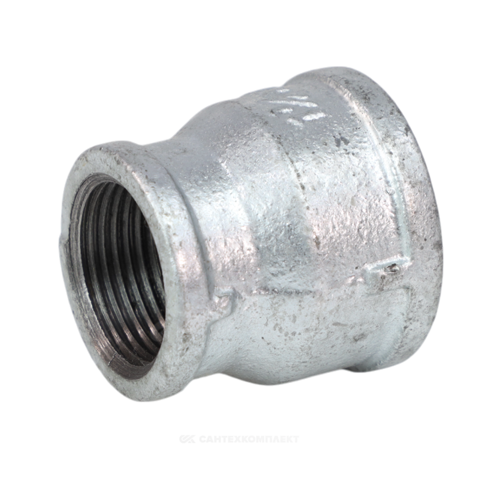 Муфта переходная чугун оц Ду 32х20 (1 1/4"х3/4") ВР Fittex PLUS