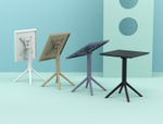 Стол пластиковый складной Siesta Contract Sky Folding Table 60, бежевый