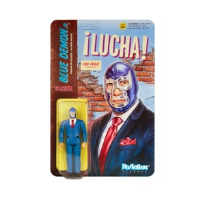 Фигурка Super7 - Legends of Luche Libre ReAction Figure - Blue Demon Jr. in Suit