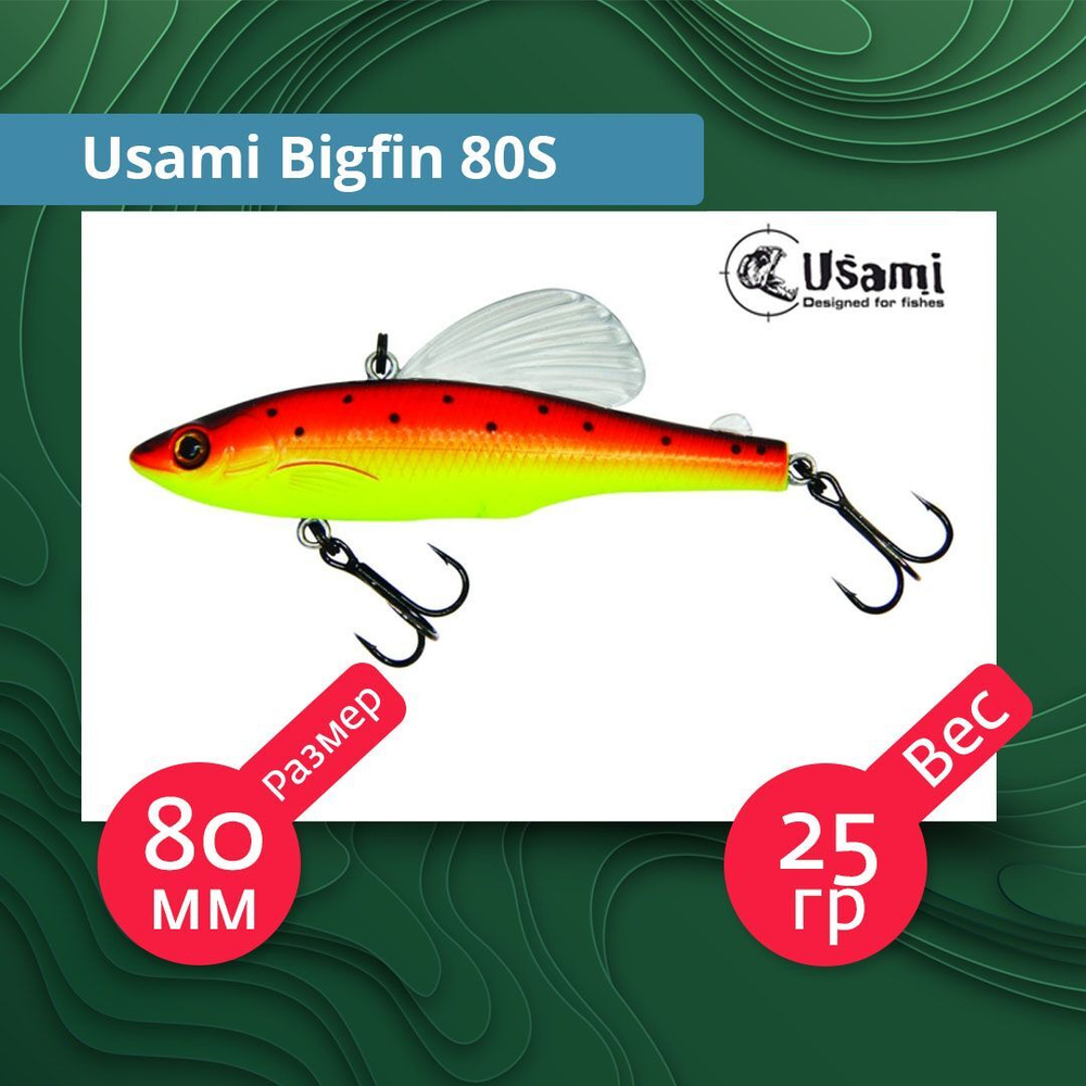 Воблер для рыбалки Usami Bigfin