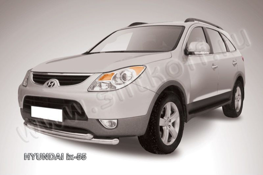 Защита переднего бампера (нержавейка) Hyundai ix-55 (2008-2013) d57+d57