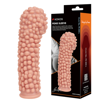 Насадка Penis Sleeve телесная TPE KOKOS PS-005-L