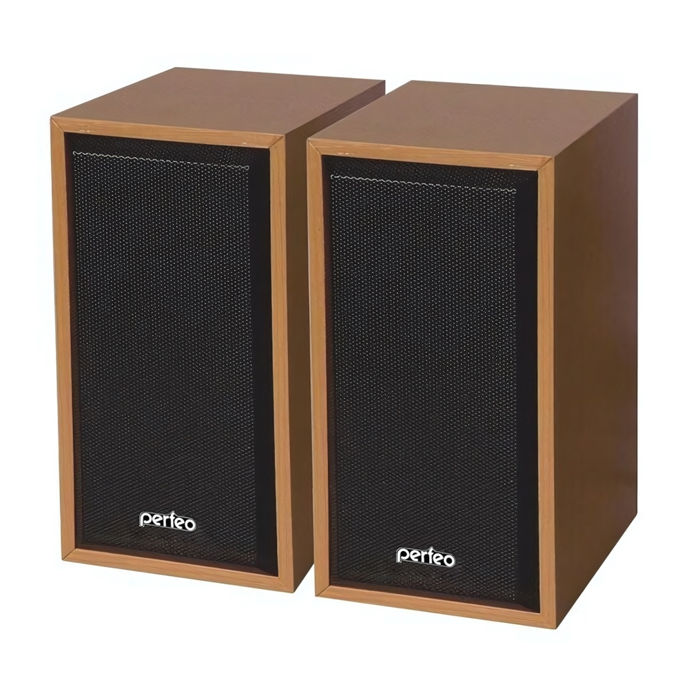 Колонки Perfeo CABINET 2*3 Вт USB, бук дерево PF-84-WD