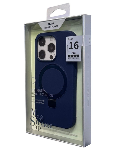 Накладка для i-Phone 16 Pro Keephone MagSnap синяя
