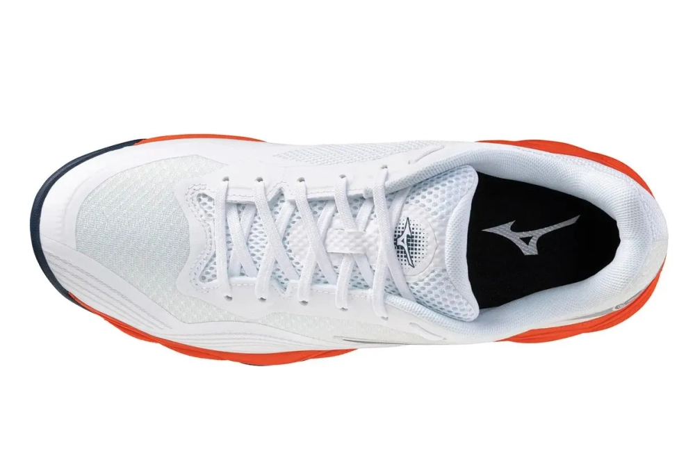 Теннисные кроссовки Mizuno Wave Enforce Court 2 AC - white/insignia blue/orange