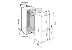 Встраиваемый холодильник Midea MDRE414FGE01