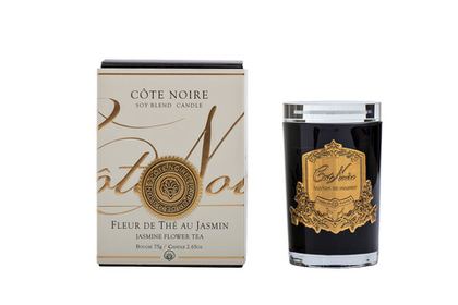 Свеча ароматическая 75г Cote Noire Jasmine Flower Tea в стеклянном стакане Garda Decor