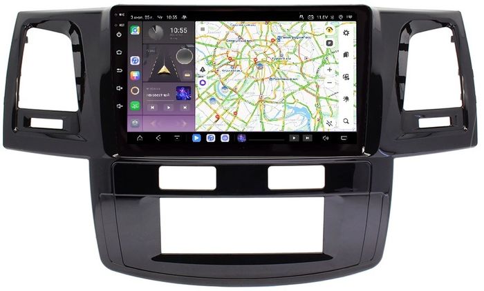 Магнитола для Toyota HiLux 2011-2015 - Kuberg QLed, Android 13, Быстрейшая, CarPlay, SIM-слот