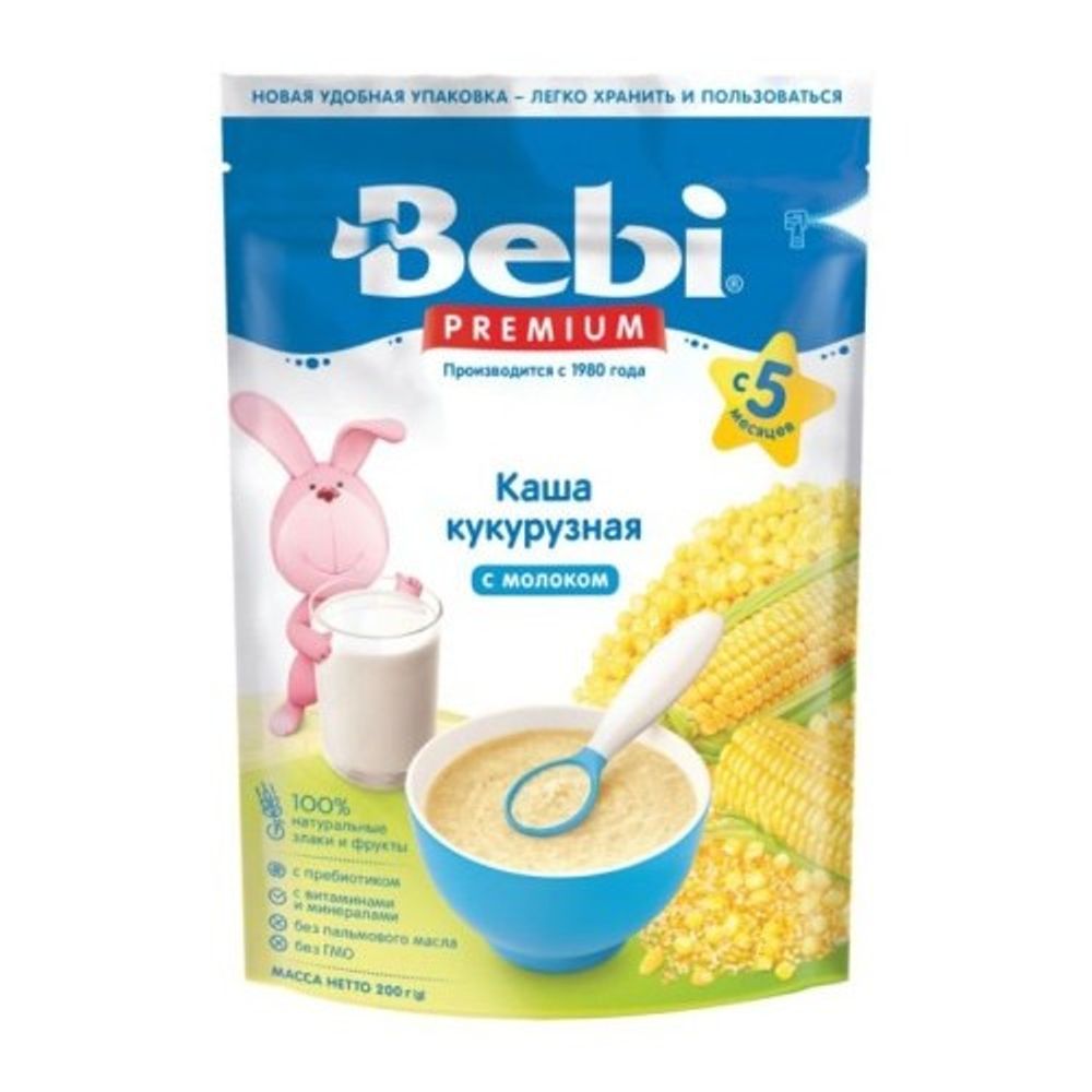 Каша молочная Bebi Кукуруза 200гр