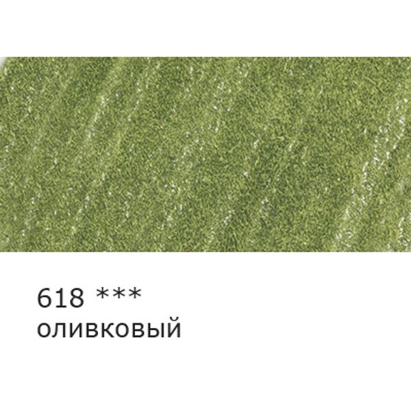 Карандаш цветной заточенный, 6 шт, 618 оливковый, Vista-Artista INTENSE VICP