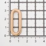 Рамка металл овальная литая 25.0 мм золото, 6 шт, MB2341