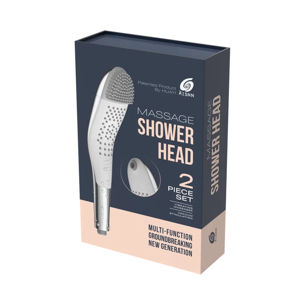Лейка для душа AISNN Massage Shower Head с набором насадок: вакуумная стимуляция и вибрация