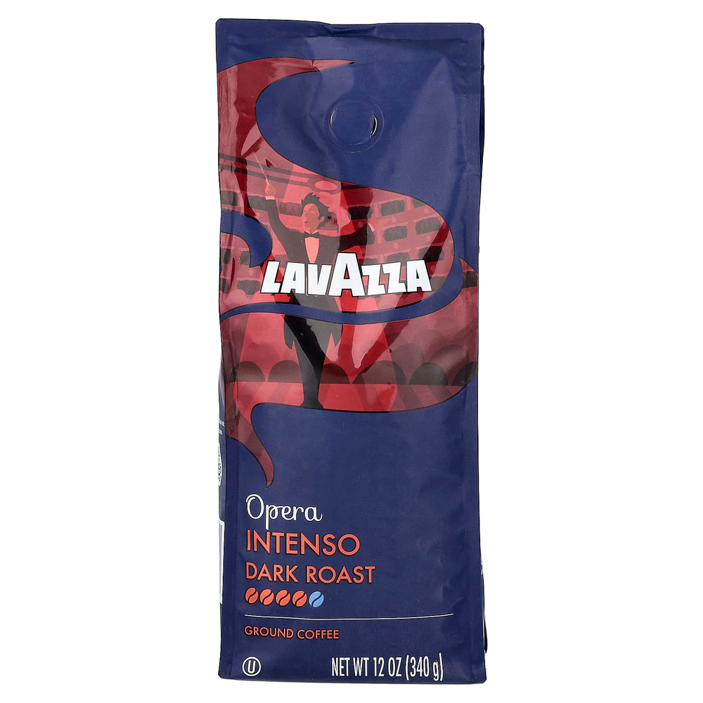 LavAzza Premium Coffees, Opera, Intenso, молотый, темная обжарка, 340 г (12 унций)