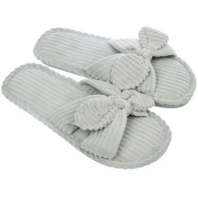Тапочки женские домашние «COZY», цвет серо-голубой, р-р 38-39