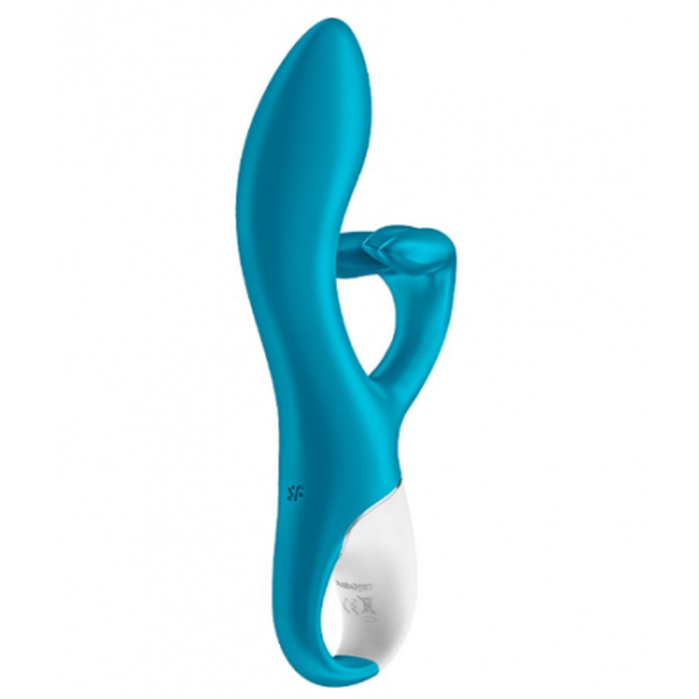 Вибратор-кролик Embrace me berry Satisfyer, бирюзовый