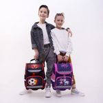 Ранец ЮНЛАНДИЯ WISE, 1 отделение, 3 кармана, устойчивое дно, "Football camp", 37x29х15 см, 271400