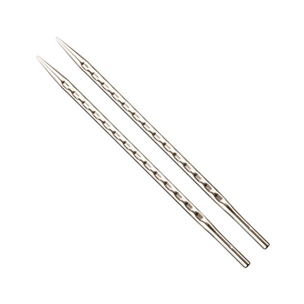 Спицы съемные Addi Click Novel Lace Long, квадратный кончик ⌀8.0 мм, 13 см, 2 шт