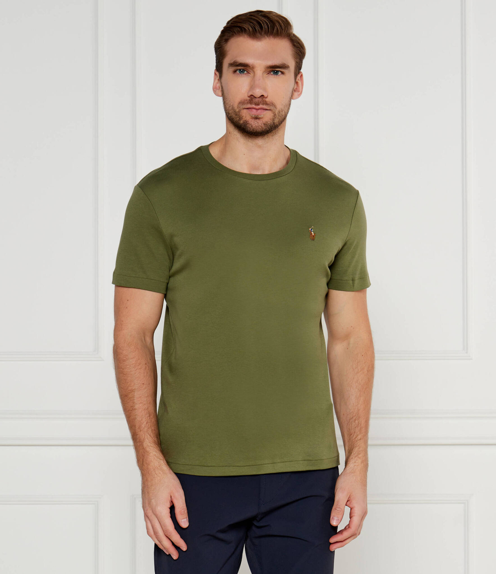 Футболка PIMA POLO RALPH LAUREN - хаки(710740727)