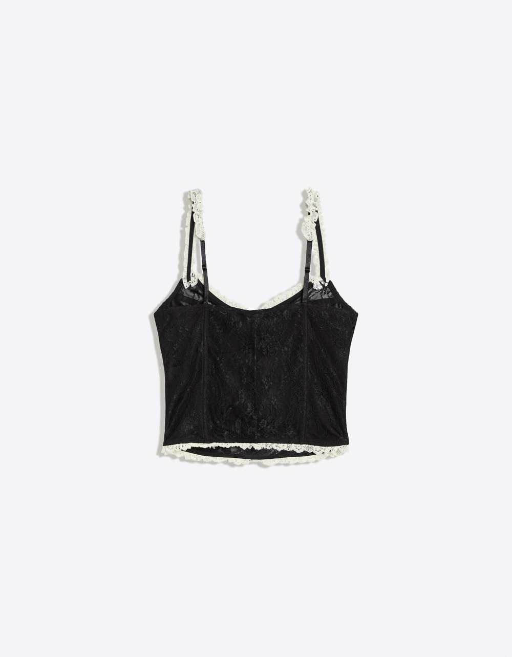 Женский кружевной топ-корсет - BERSHKA