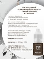 E5 DARK BROWN пигмент для век 6мл (OPIUM lLIGHT) AS-Company