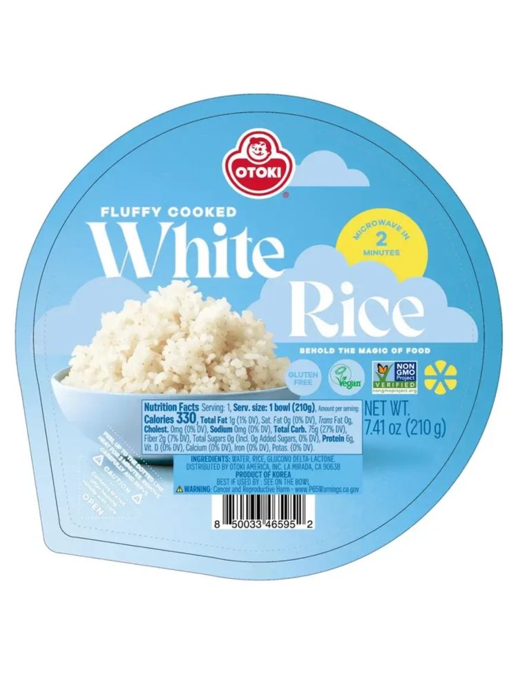 Рис корейский готовый Оттоги Fluffy cooked rice 210 г x 4 шт