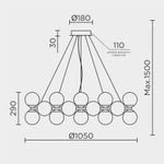 Подвесной светильник MODESTYLE MS.6117.32 CR