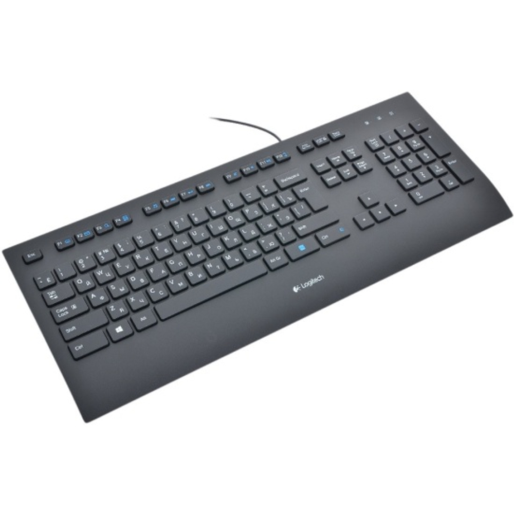 Клавиатура Logitech K280e, проводная, USB, черный (920-005215)
