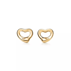 Серьги из жёлтого золота , Tiffany ,Open Heart 7 mm 💠