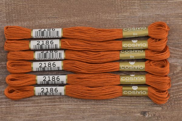 Мулине Lecien Cosmo, цв. 2186 / 6 мот. по 8 метров, в 6 сложений