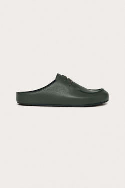 ZARA КОЖАНЫЕ САБО — LIMITED EDITION, ЗЕЛЕНЫЙ