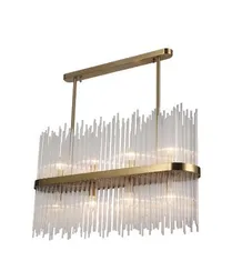 Люстра потолочная NewRgy 40333/8 BRASS, 8×40 Вт, латунная