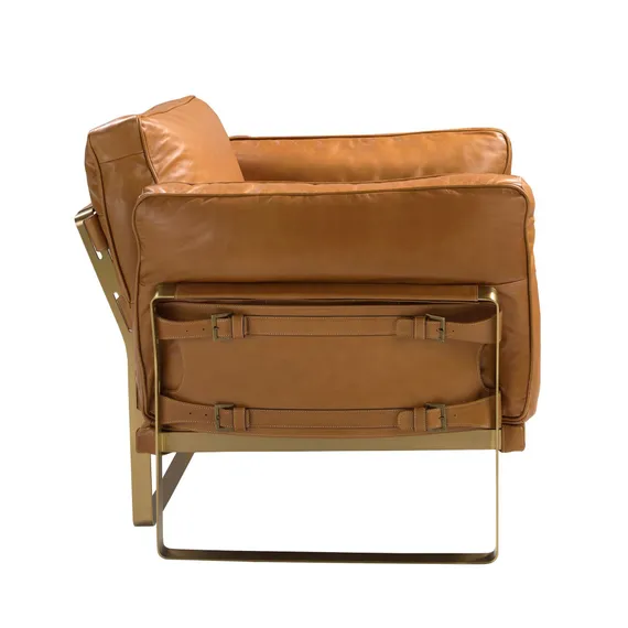 Кресло Angel Cerda 5169 из кожи цвета Camel