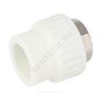 Муфта PP-R комбинированная белая Дн 40х1 1/4" ВР под ключ VALFEX 10134040