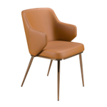 Стул Angel Cerda 4162 из коричневой экокожи