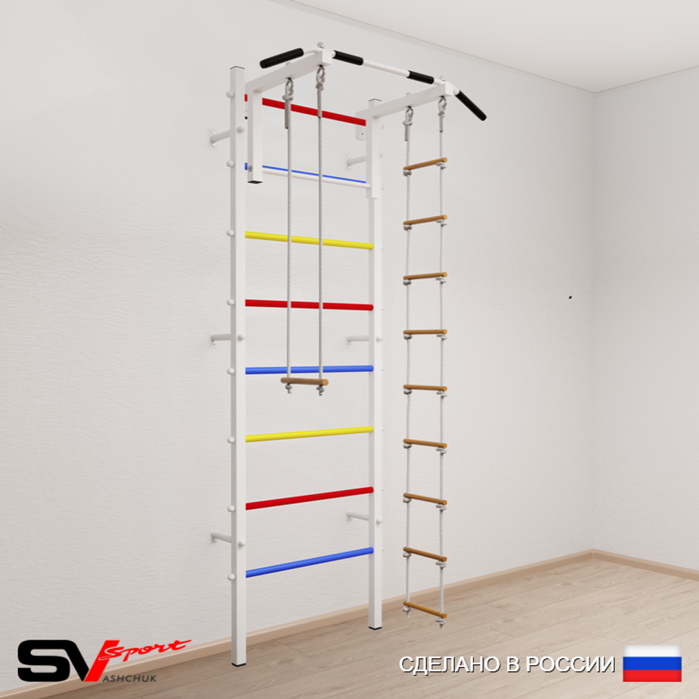 Шведская стенка Sv Sport 518 (Турник стандарт/Лестница/Трапеция)