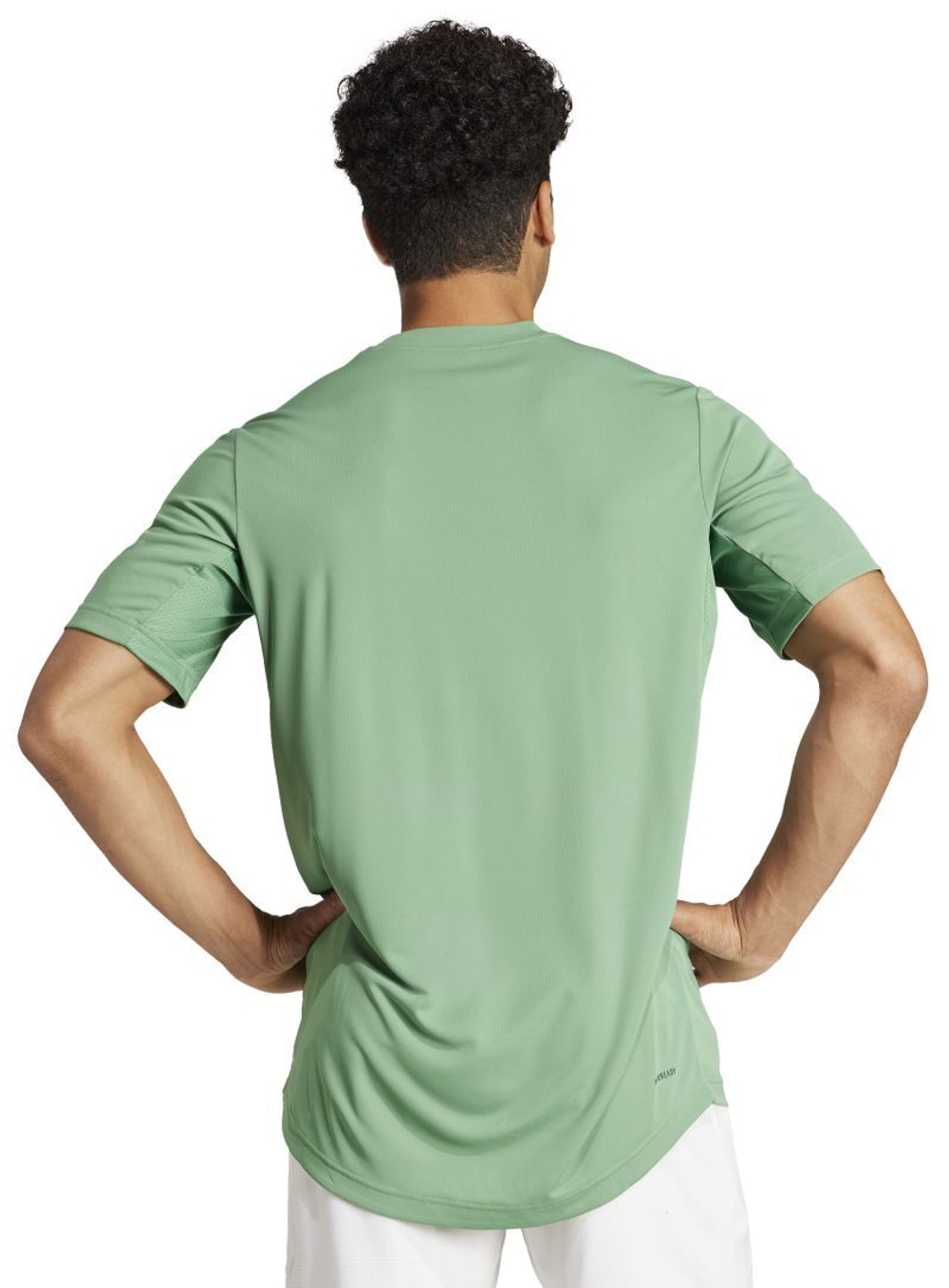 Мужская теннисная футболка Adidas Club 3-Stripes Tennis T-Shirt - green